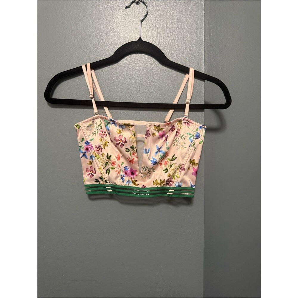 Victoria's Secret Light Pink Floral corset bra